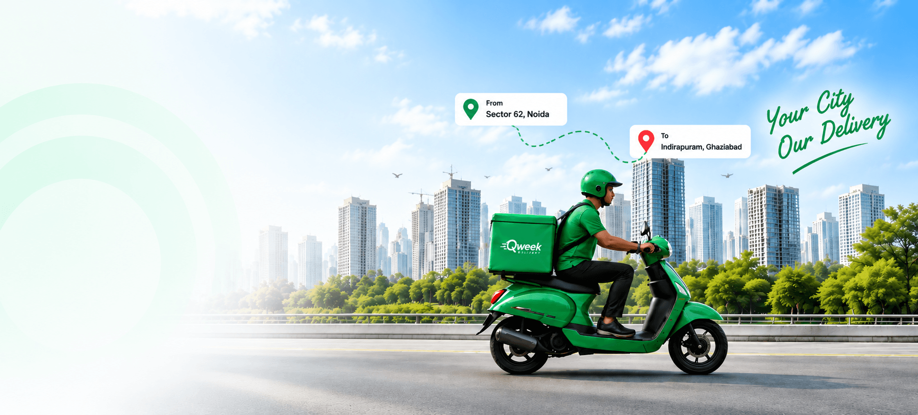 Queek Express Delivery Background